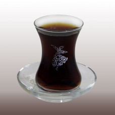 GÜMÜŞ SEMAZEN YAZI BASKILI KULPLU BARDAK