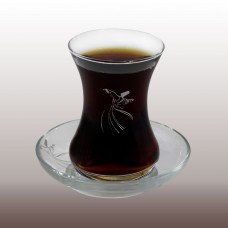 GÜMÜŞ SEMAZEN BASKILI ÇAY BARDAĞI