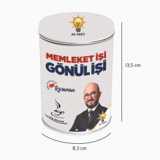 83X135 METAL KUTU TÜRK KAHVESİ BASKILI AMBALAJ UYGULAMASI