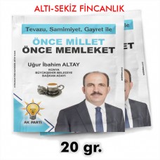 KONYA ADAYI 20 Gr.'lık ÇİFTE KAVRULMUŞ ÇEKİRDEK TÜRK KAHVESİ AMBALAJ UYGULAMASI