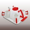 DEMLİKLİ TEPSİLİ 4LÜ ÇAY ve NESCAFE TAKIMI