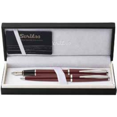 33 BORDO 2'Lİ KALEM SETİ