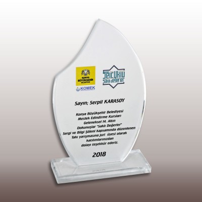 KRİSTAL PLAKET