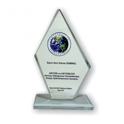 KRİSTAL PLAKET